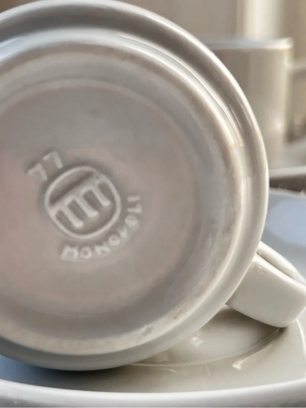 Vintage 1977 Tongan  Monopoli Italian 4 sets: Mini Espresso Cup And Saucers